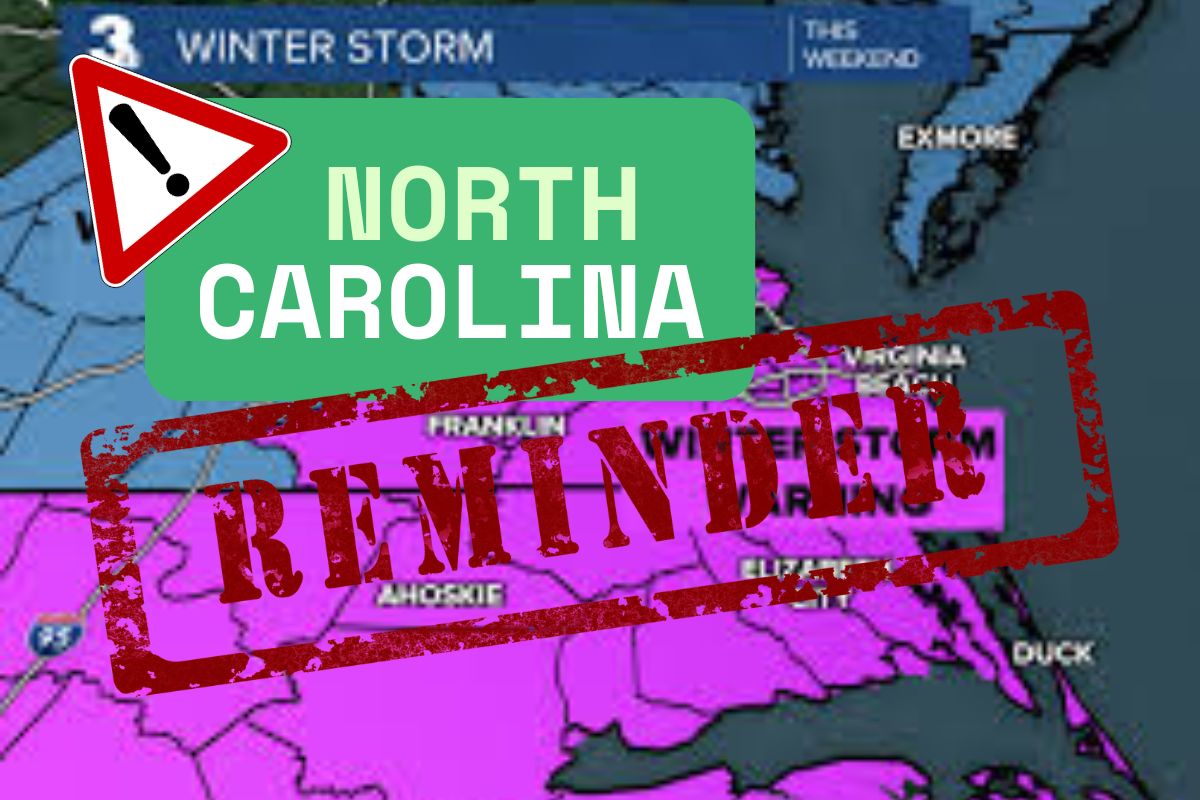North Carolina Winter Storm Warning